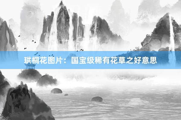 珙桐花图片：国宝级稀有花草之好意思